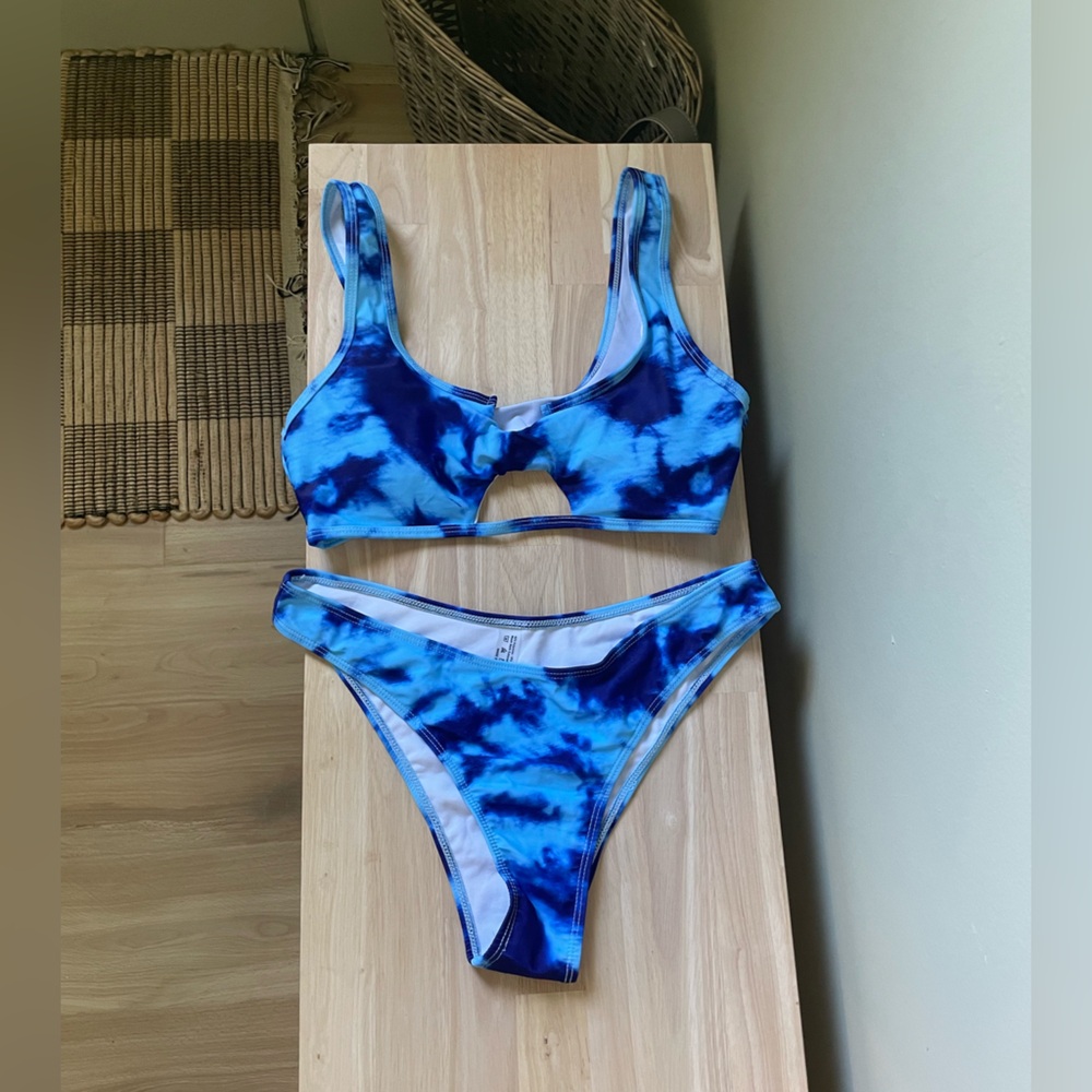 Never Worn Blue Tie Dye Bikini